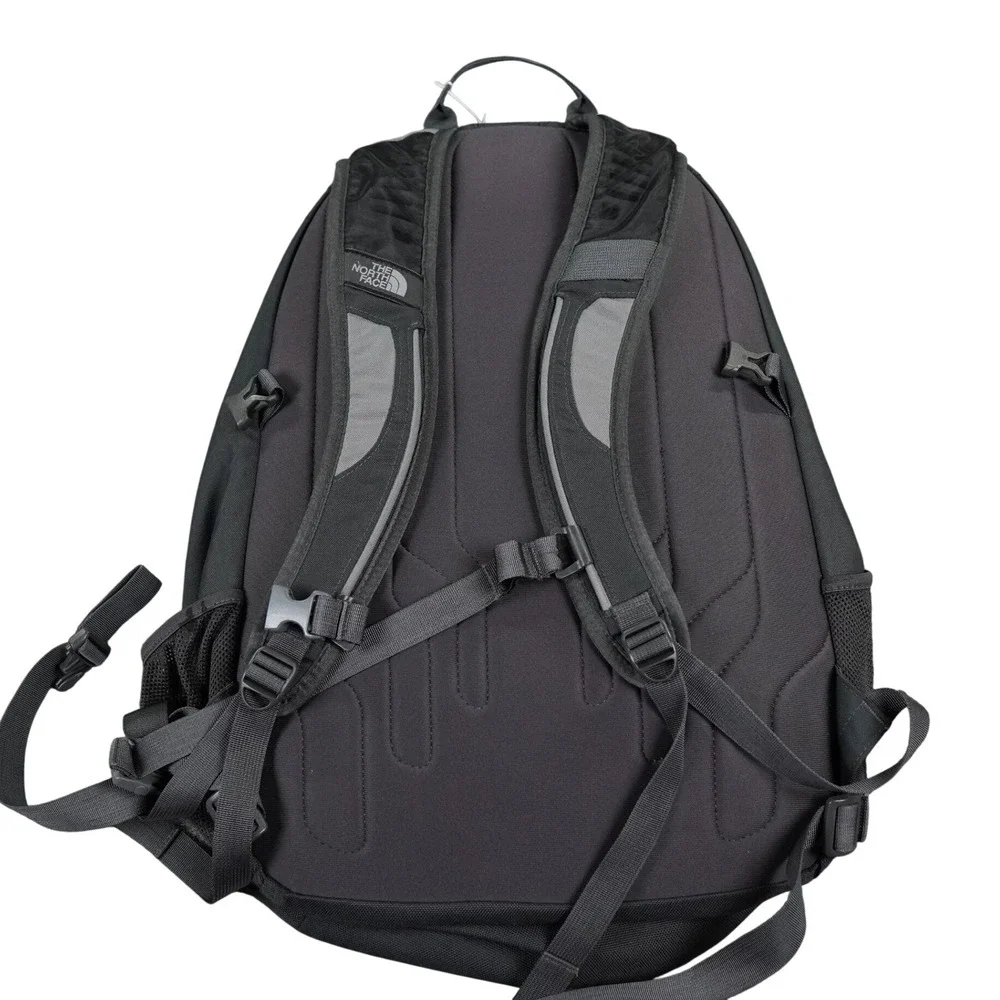 The North Face Heckler Backpack Black Grey Hiking School Bag PaddedLogo